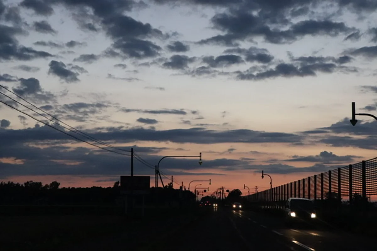 投稿写真：北海道の夕暮れ