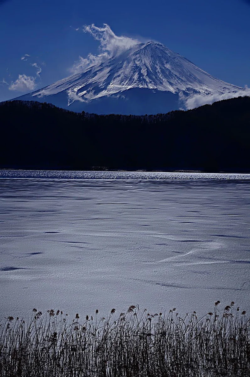 投稿写真：河口湖氷結