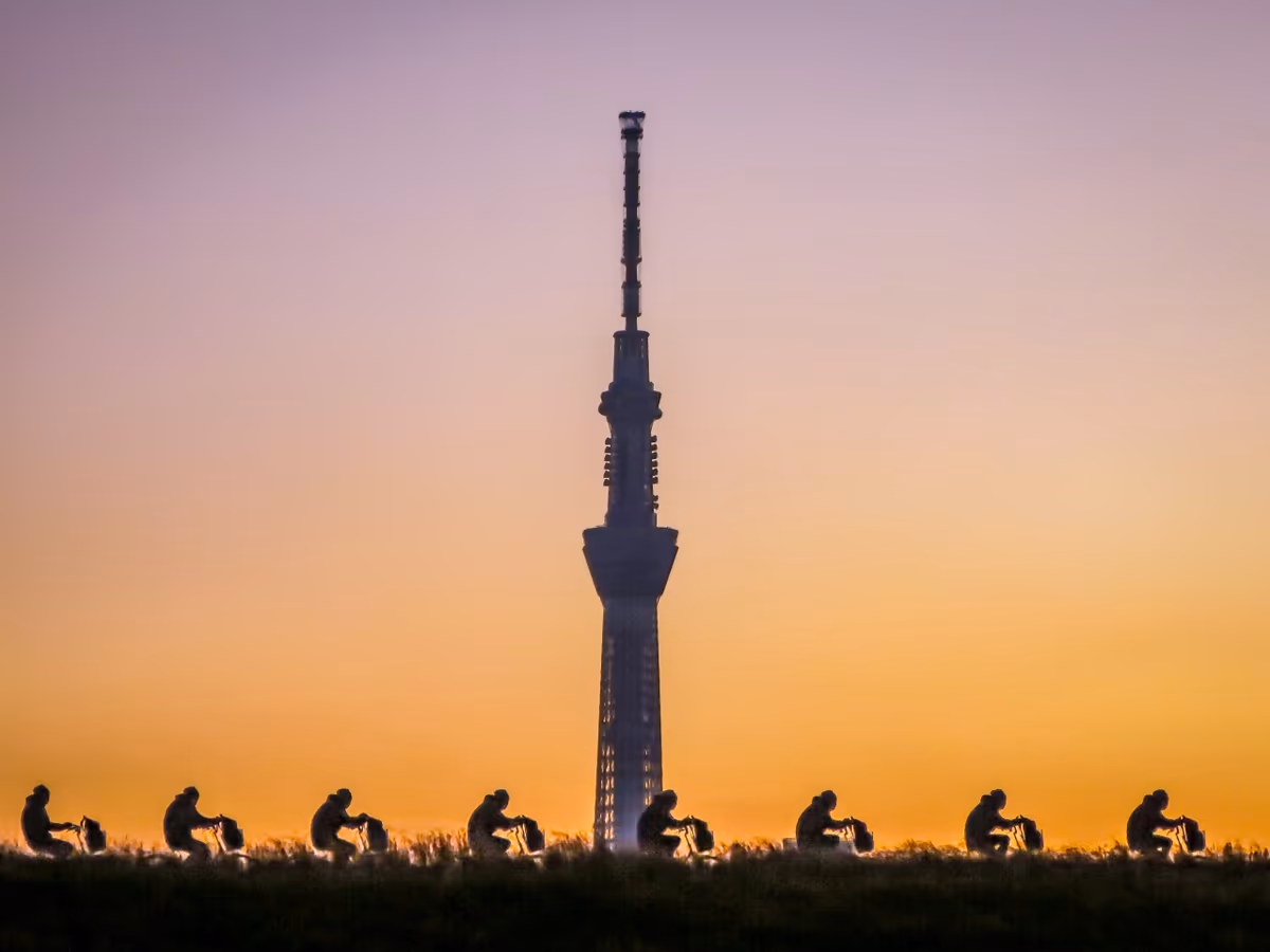 投稿写真：夕焼けシルエット