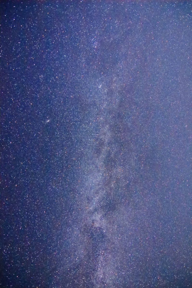 投稿写真：夏の銀河とアンドロメダ星雲
