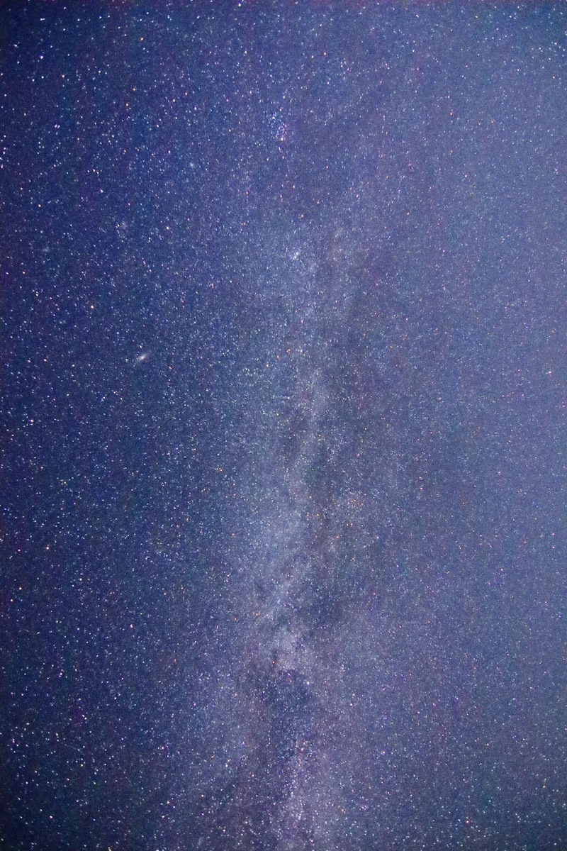投稿写真：夏の銀河とアンドロメダ星雲