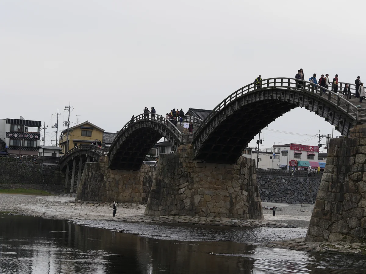 投稿写真：曇天の日も錦帯橋は、キレイ