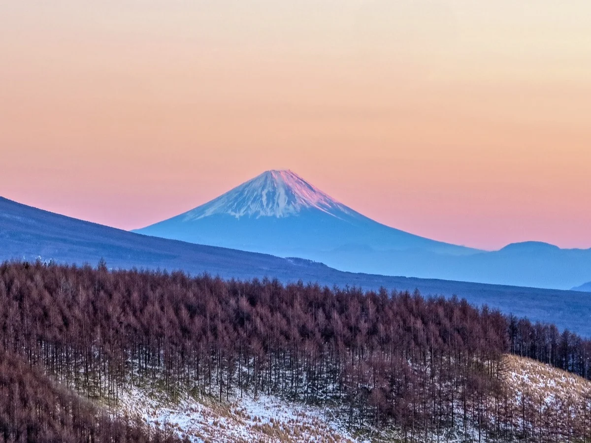 投稿写真：ビーナスベルトの中の富士山
