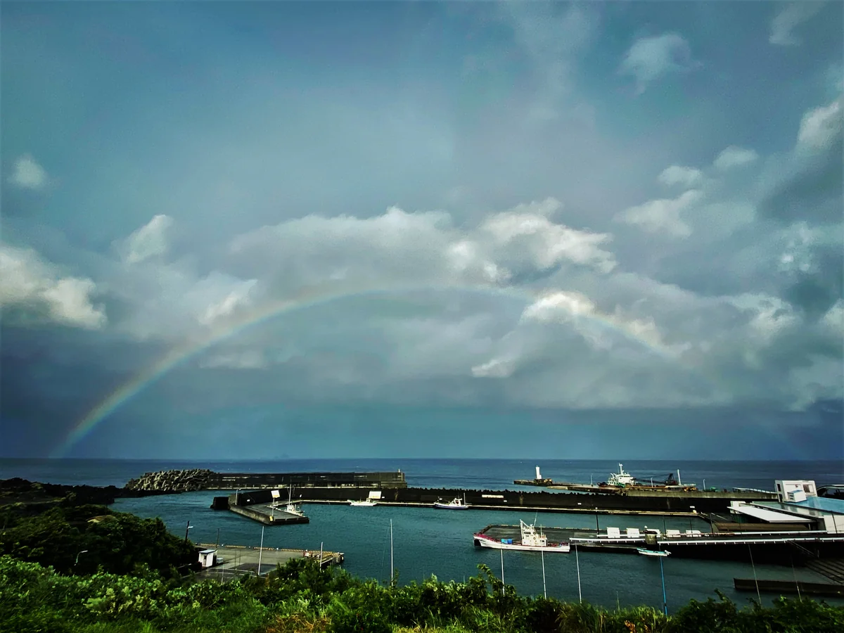投稿写真：夏の終わりを告げる虹