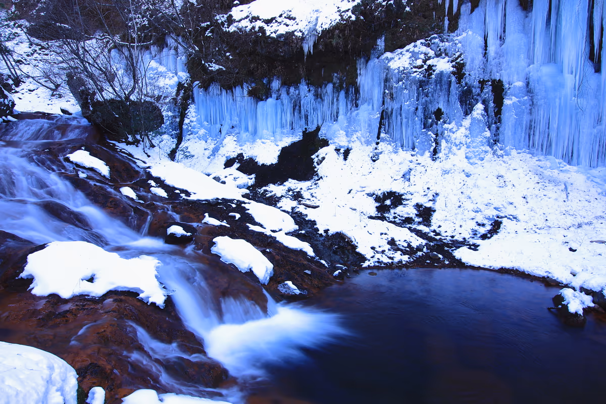 投稿写真：氷柱の屏風岩