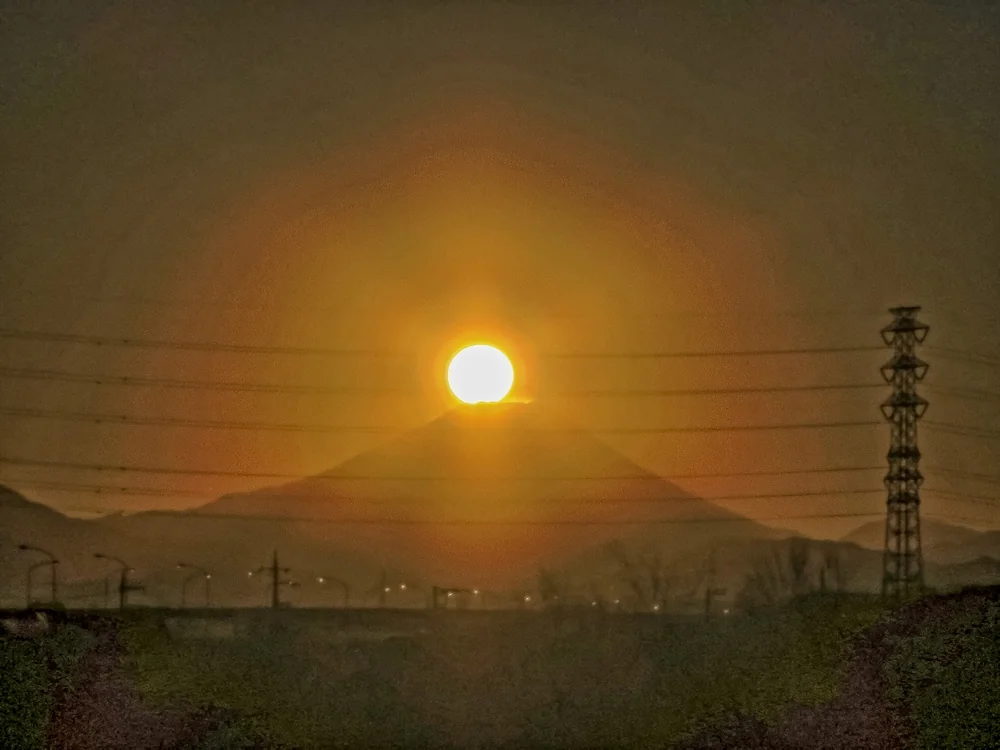 投稿写真：ダイヤモンド富士の始まり