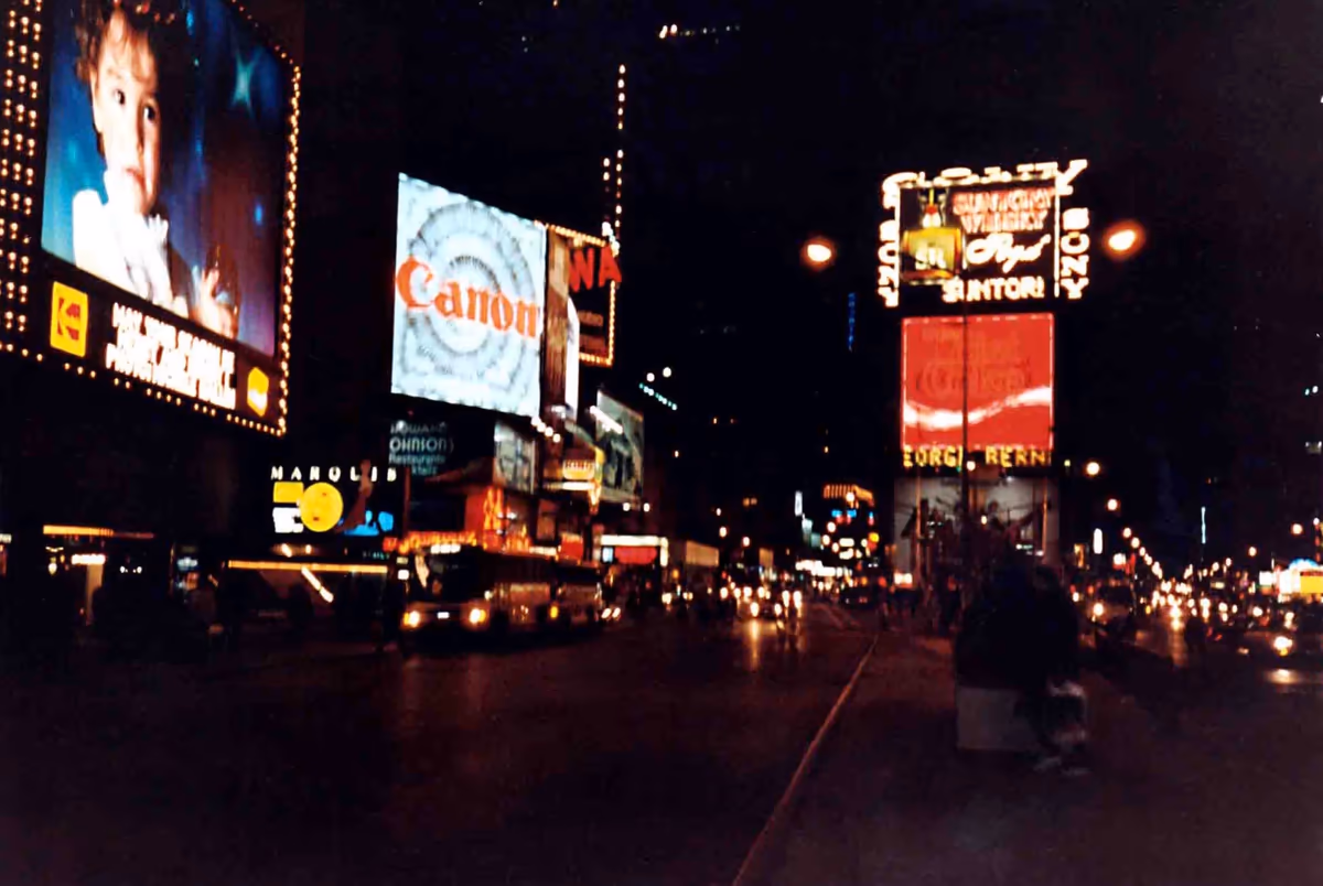 投稿写真：1988年12月のタイムズスクエア