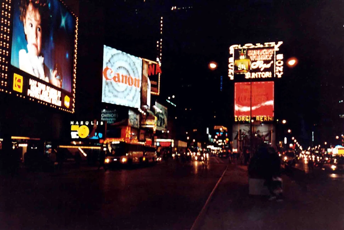 投稿写真：1988年12月のタイムズスクエア