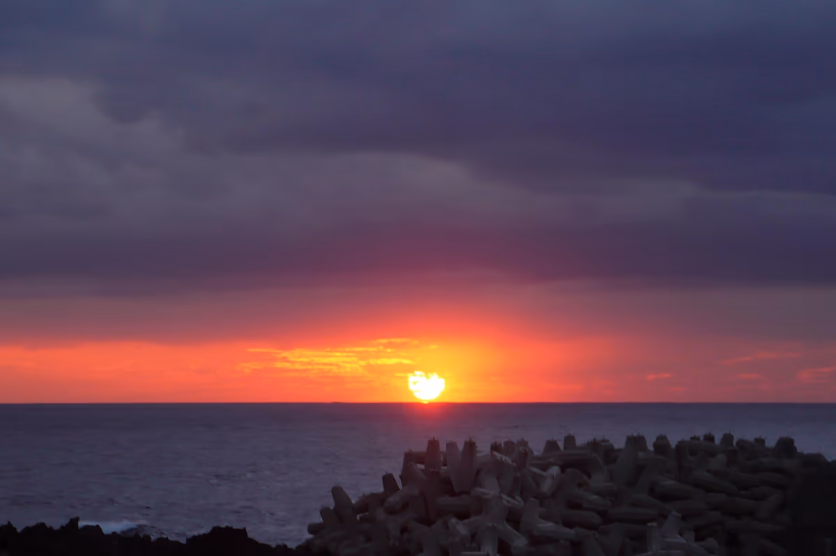 投稿写真：ハートの夕陽