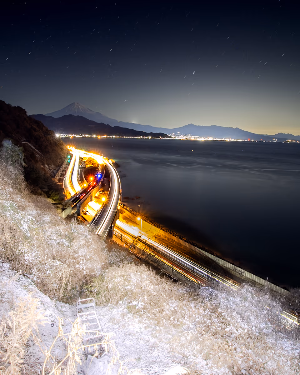 投稿写真：薩埵の雪夜景