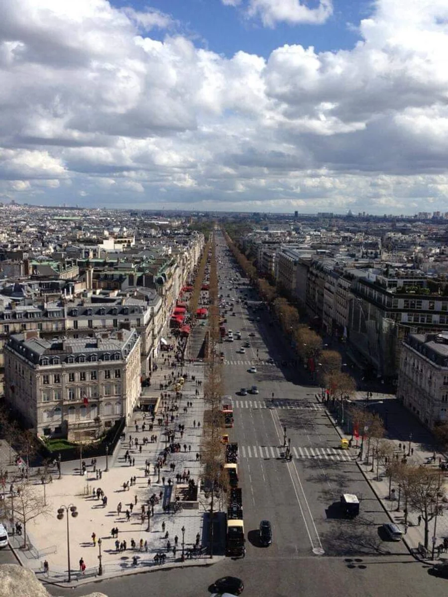 投稿写真：凱旋門からシャンゼリゼ通り