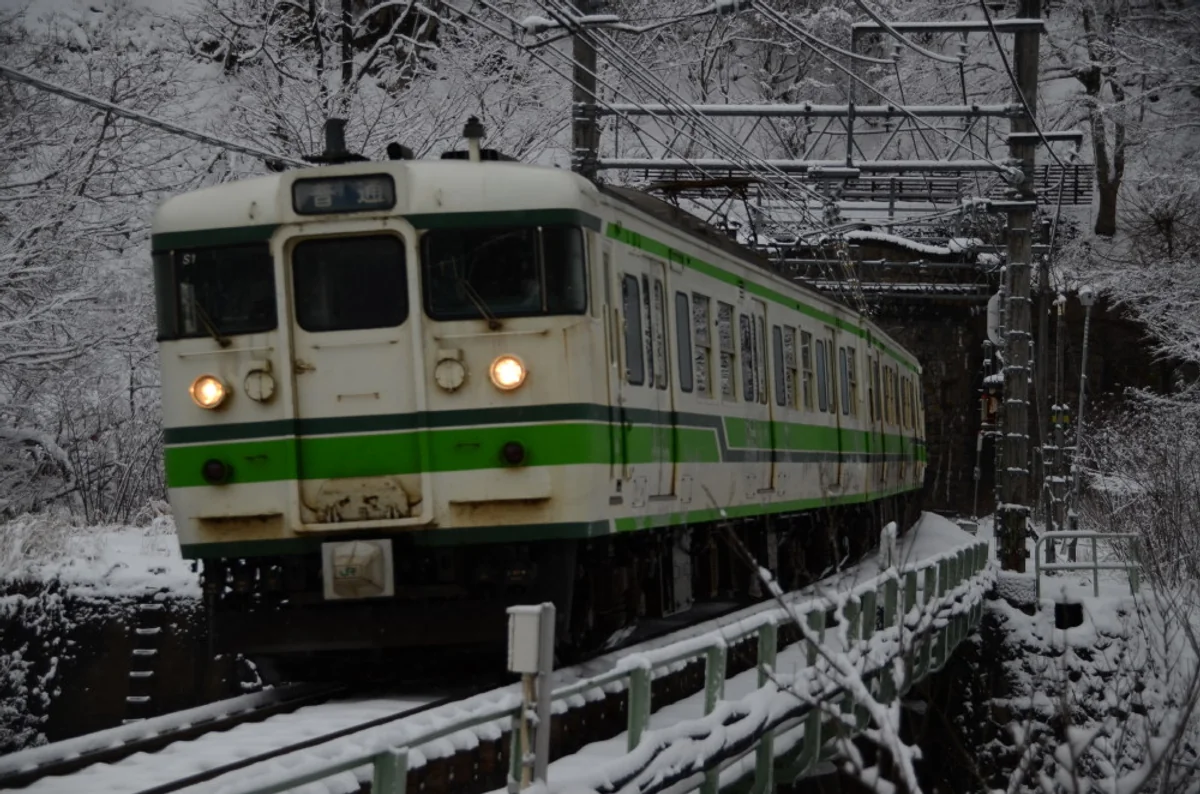 投稿写真：雪国を走る