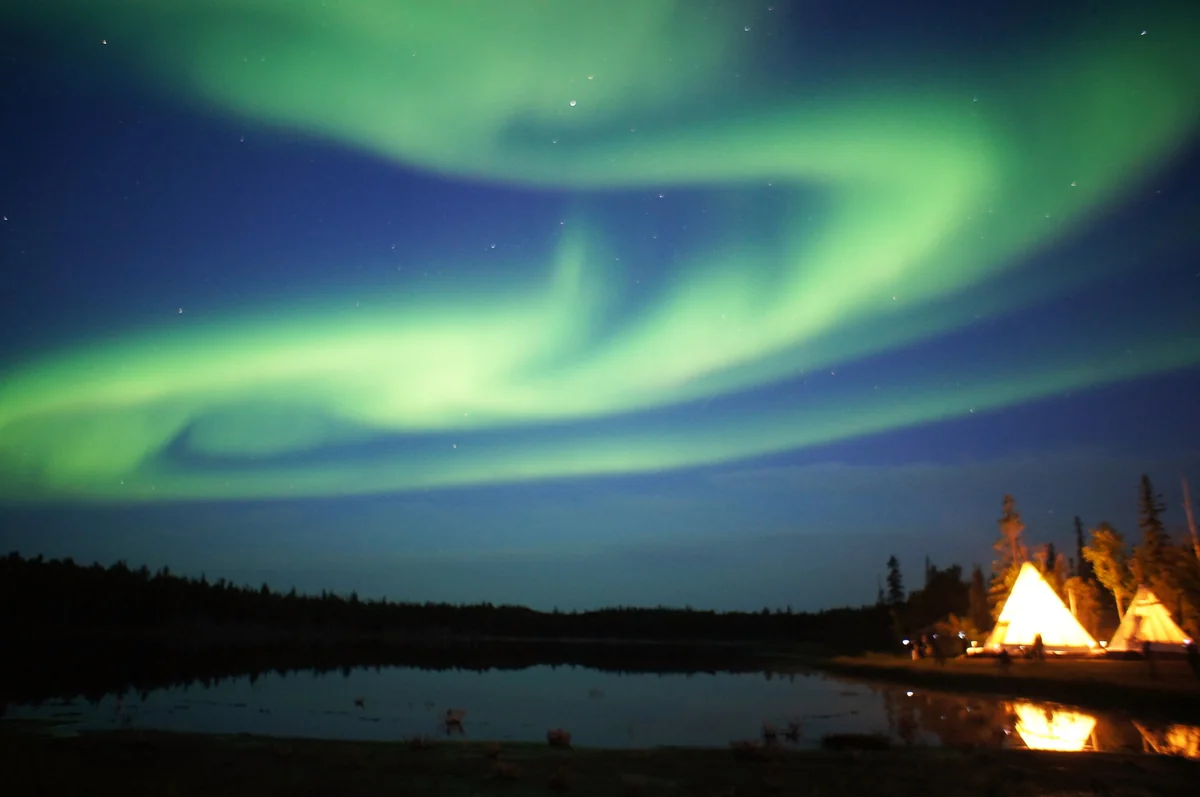 投稿写真：カナダ イエローナイフのオーロラ