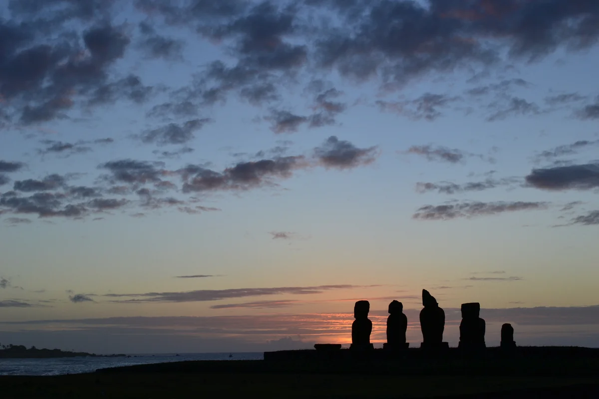 投稿写真：イースター島の夕暮れ