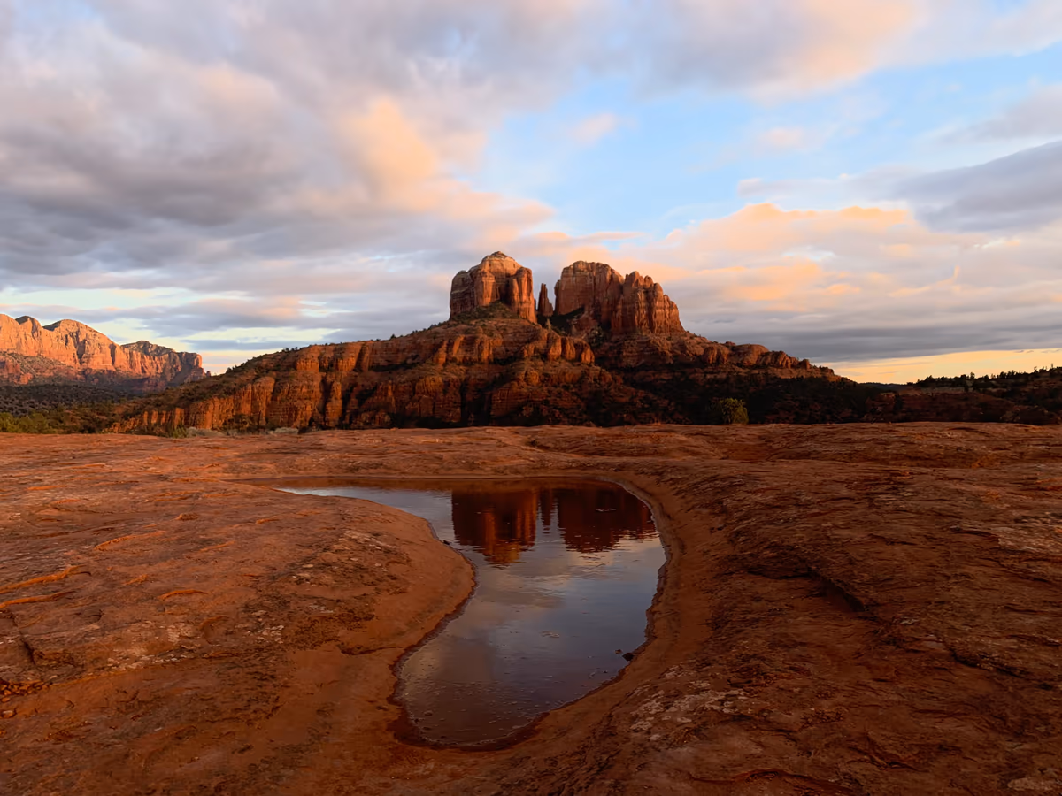 投稿写真：Cathedral Rock の夕暮れ