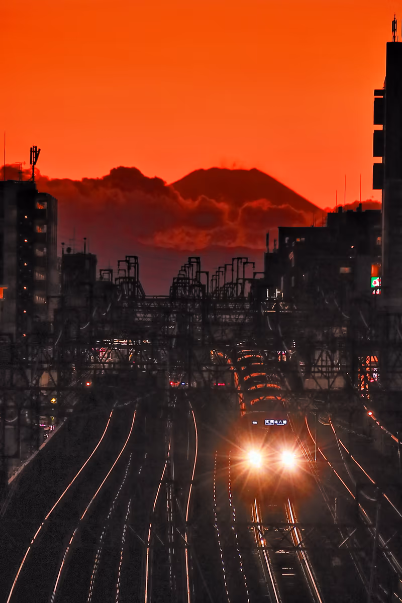 投稿写真：夕暮れの笹塚駅