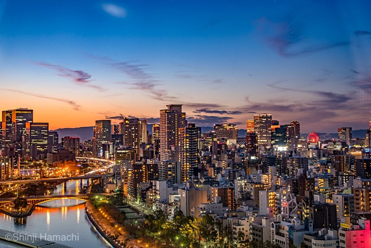 投稿写真：大阪梅田 ビル群とサンセット