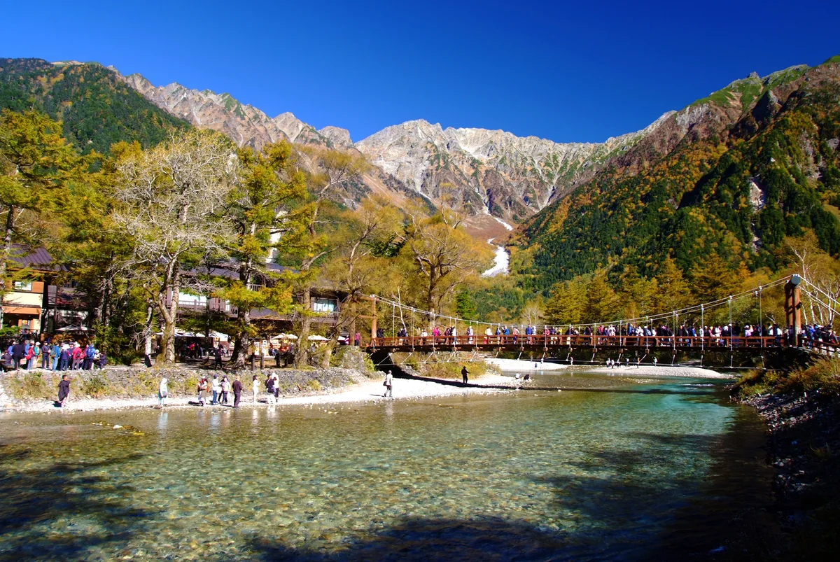 投稿写真：日本晴れ、上高地