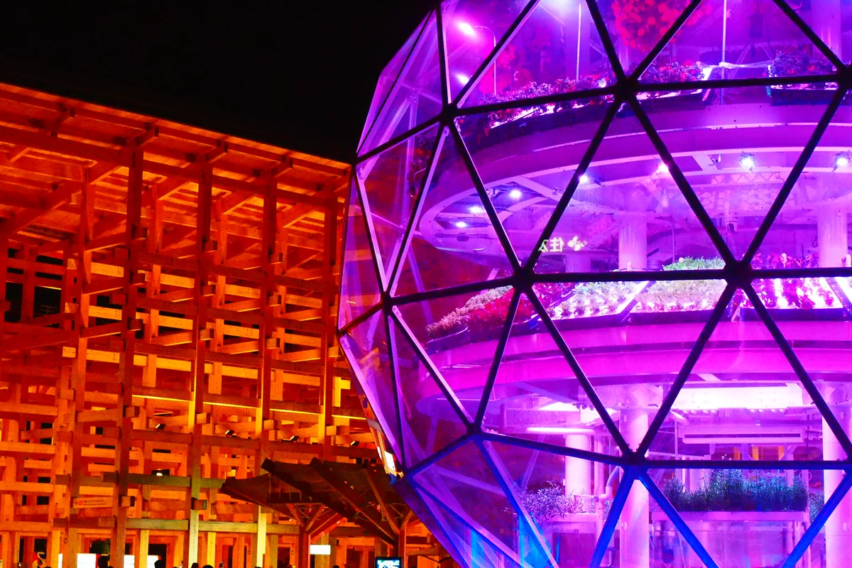 投稿写真：夜の大屋根リング