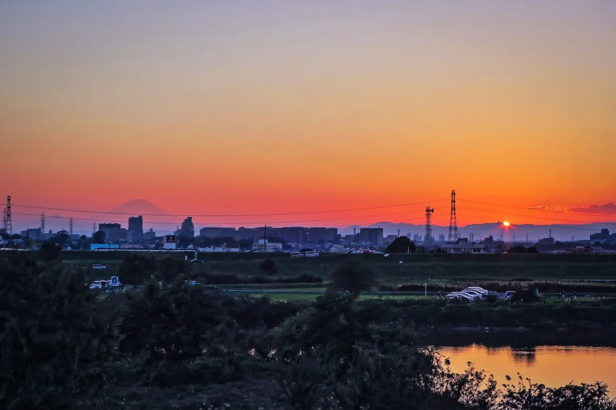 投稿写真：サンセットと夕富士