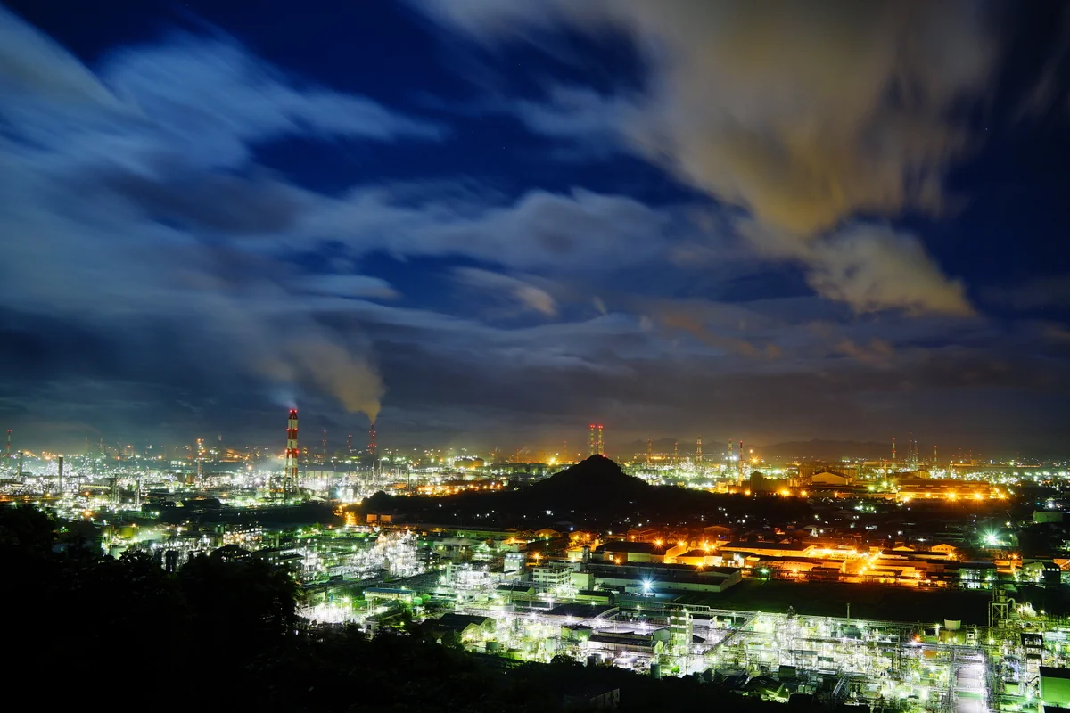 投稿写真：「水島臨海工業地帯」