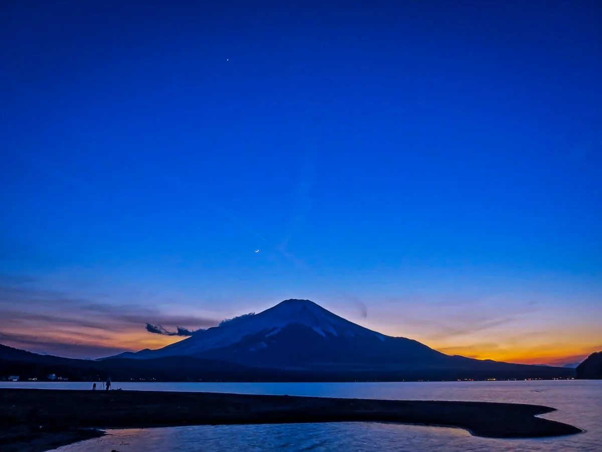 投稿写真：三日月パール富士と金星