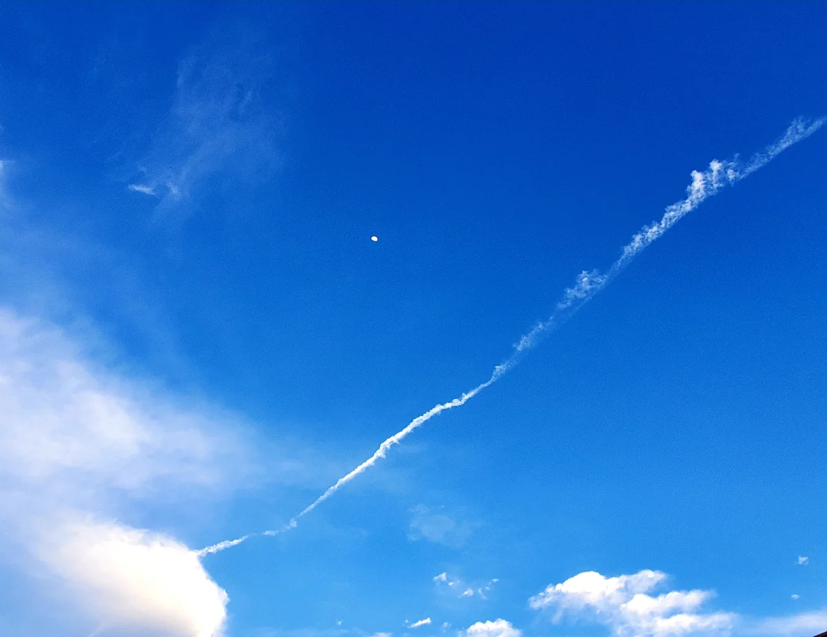 投稿写真：飛行機雲