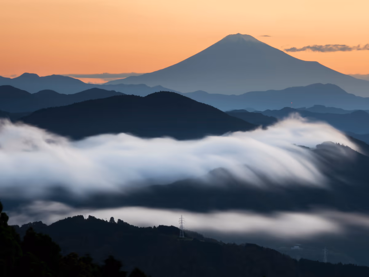 投稿写真：粟ヶ岳からの富士と雲海