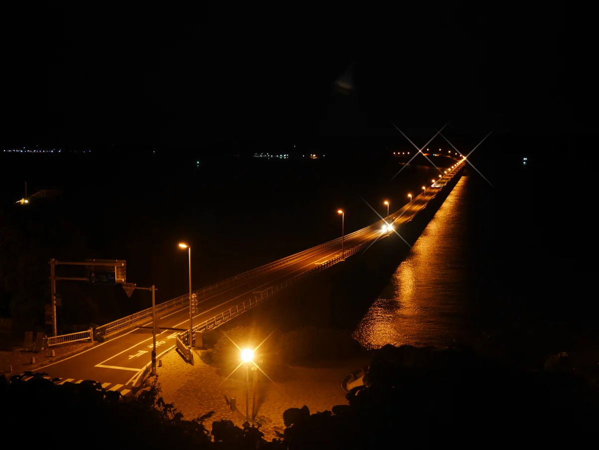 投稿写真：198角島大橋「夜ver.」（山口）
