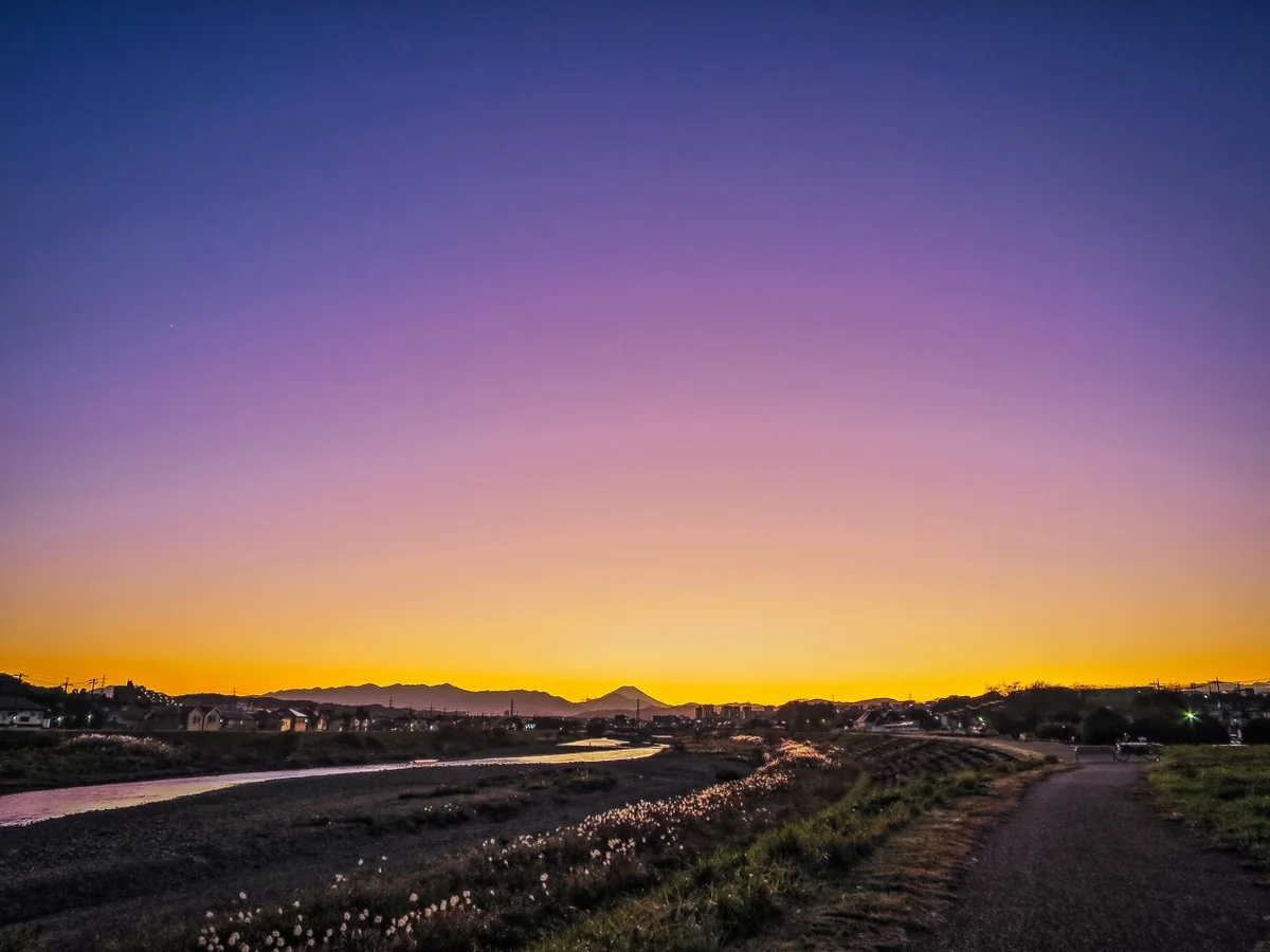投稿写真：夕焼けグラデーション