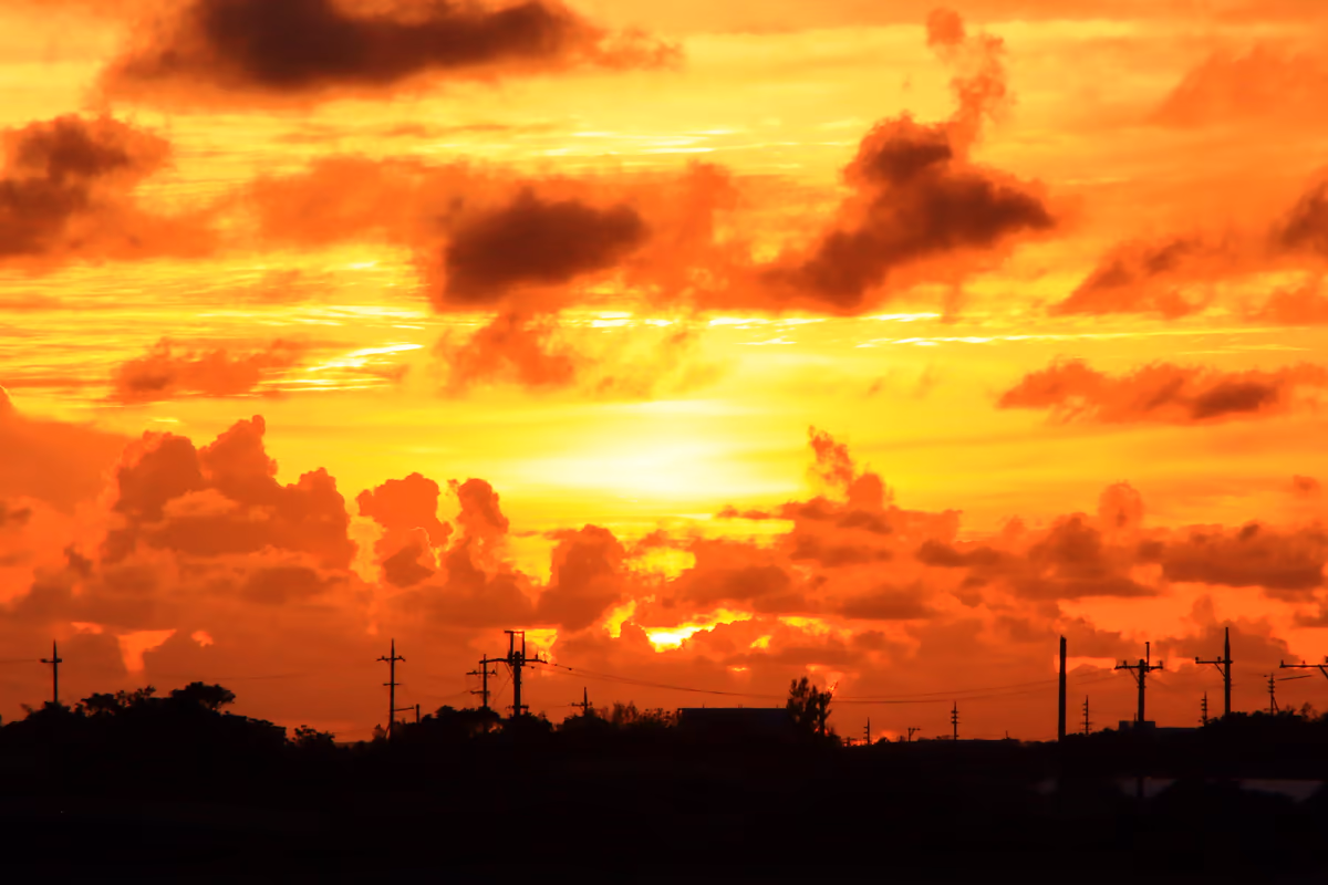 投稿写真：南国の夕焼け