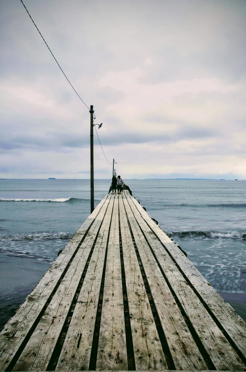 投稿写真：灰色の海