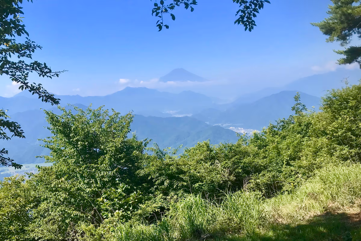 投稿写真：百蔵山山頂からの富士山
