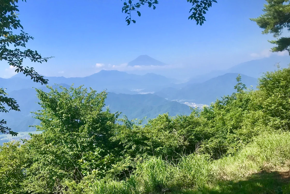 投稿写真：百蔵山山頂からの富士山