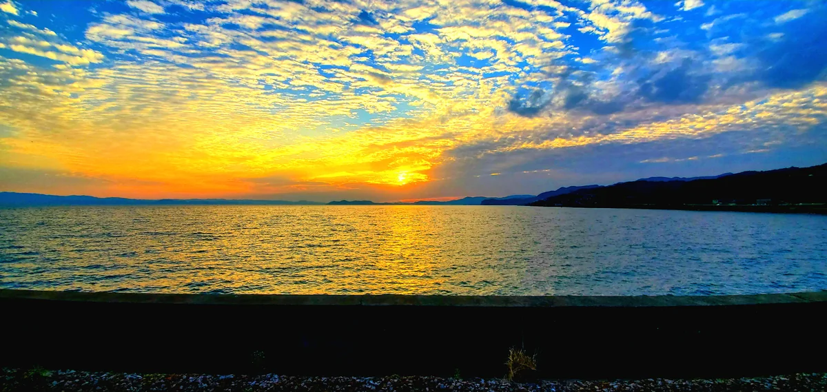 投稿写真：千綿駅からの夕陽