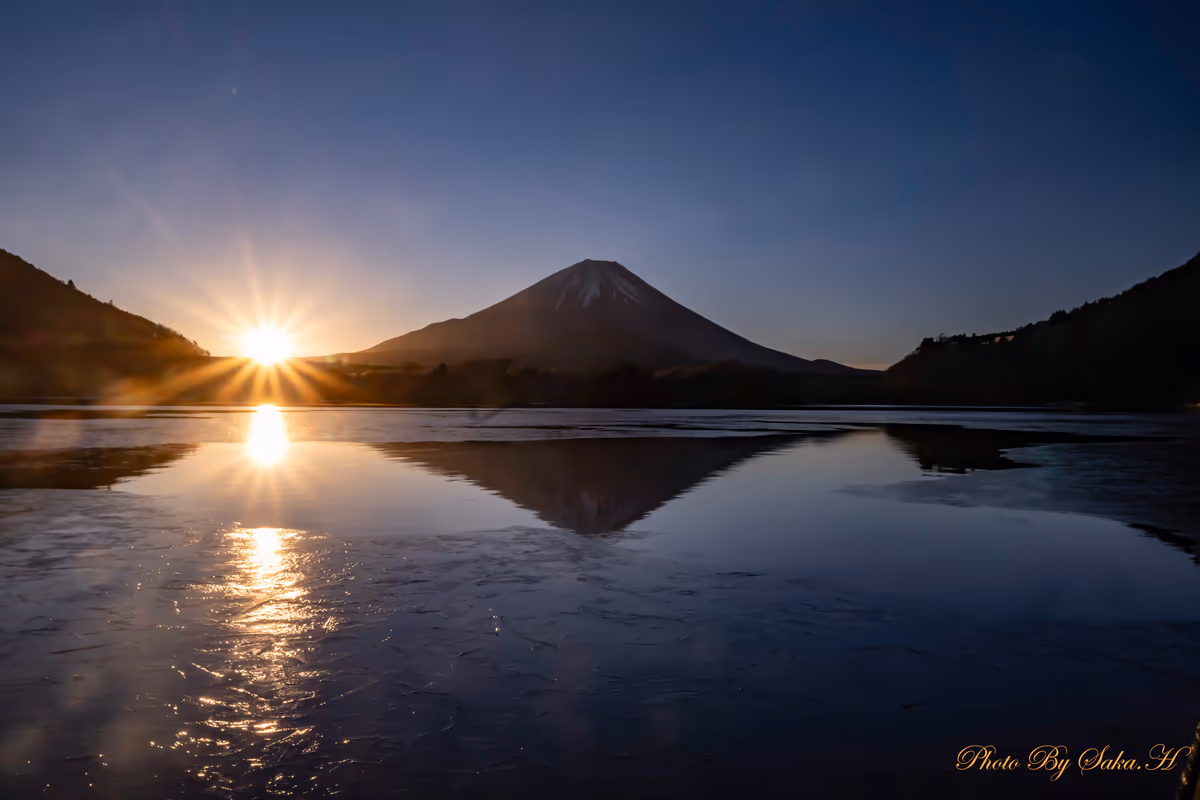 投稿写真：精進湖の日の出