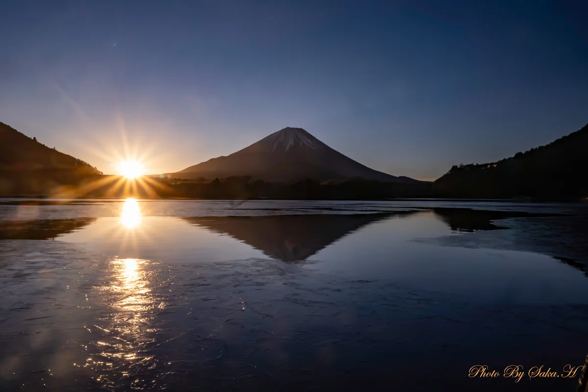 投稿写真：精進湖の日の出