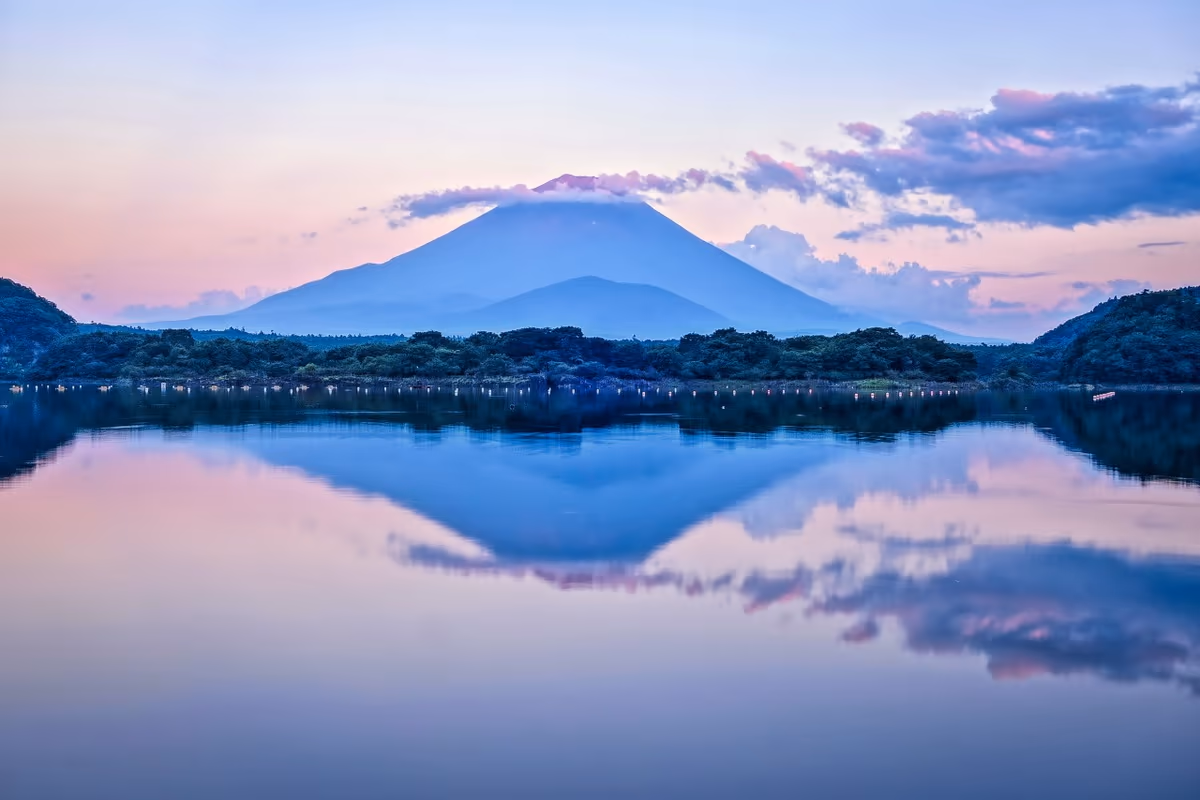 投稿写真：逆さ夕富士