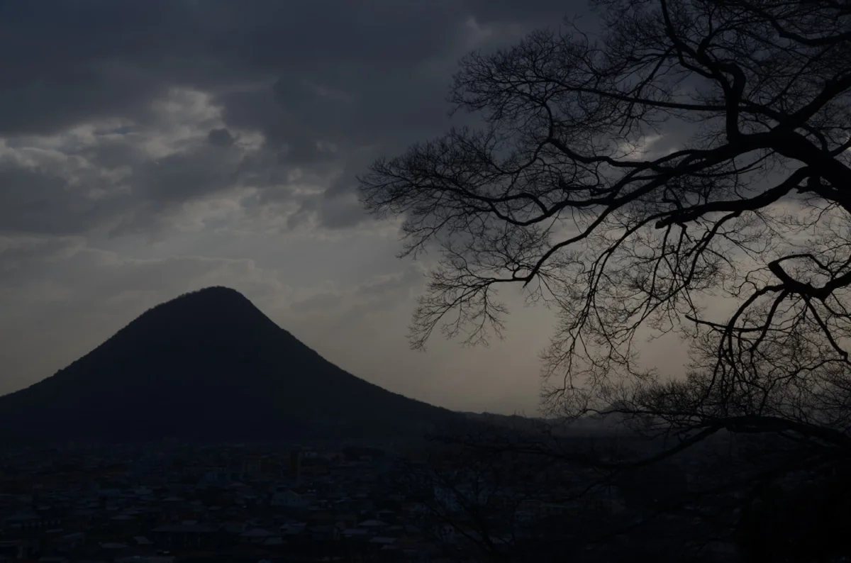 投稿写真：朝日に照らされる讃岐富士