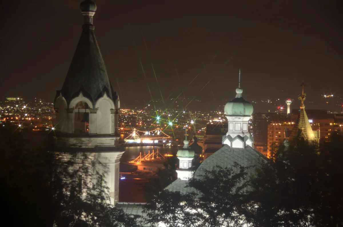 投稿写真：ハリストス正教会夜景