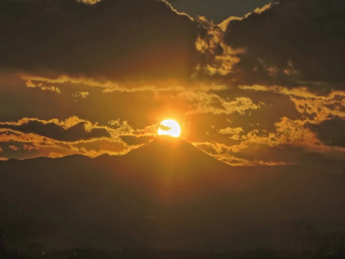 投稿写真：ダイヤモンド富士の始まり