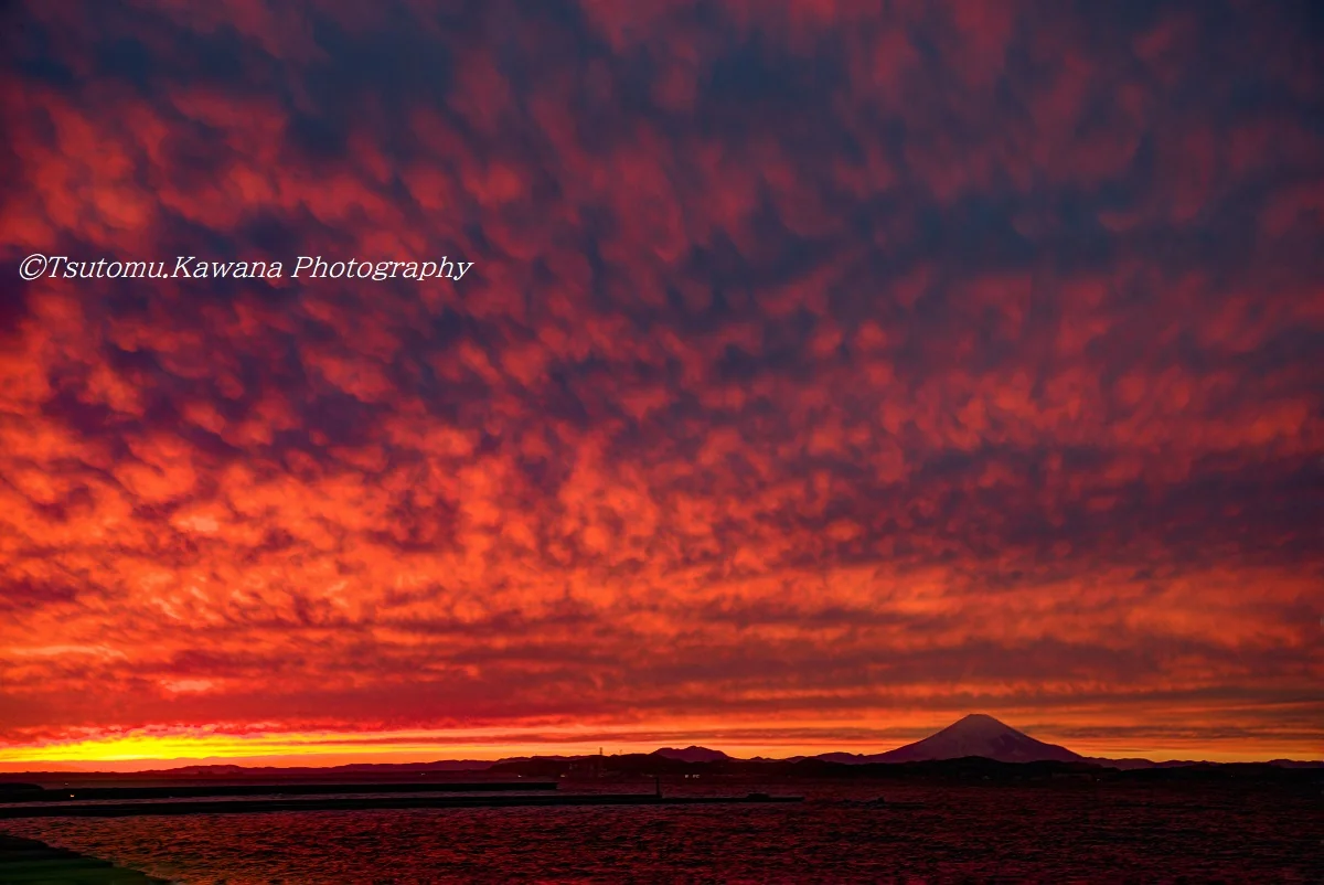 投稿写真：房総富津上総湊の夕景10月25日♬