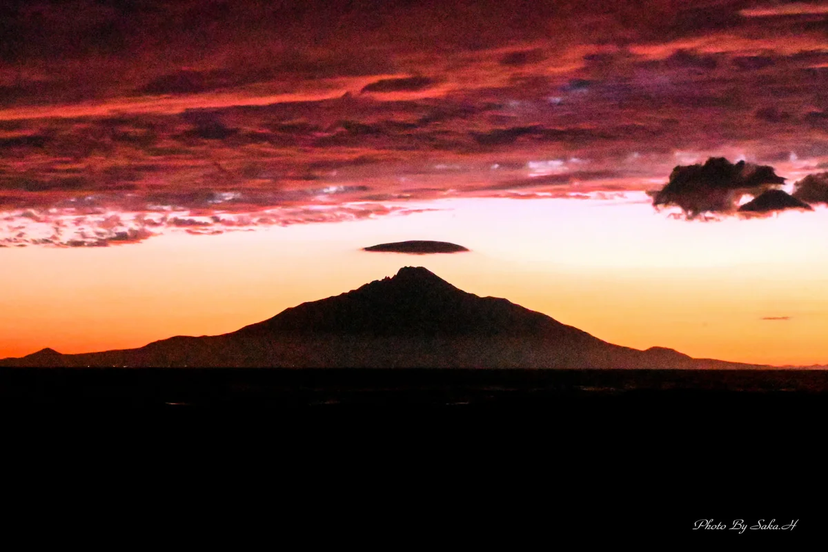 投稿写真：傘雲利尻富士