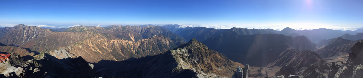 投稿写真：槍ヶ岳からのパノラマ