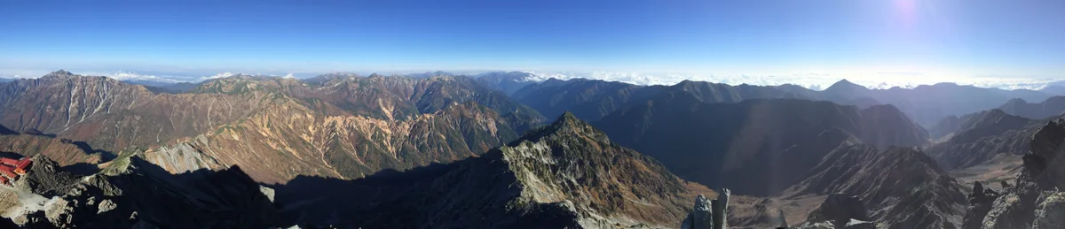 投稿写真：槍ヶ岳からのパノラマ