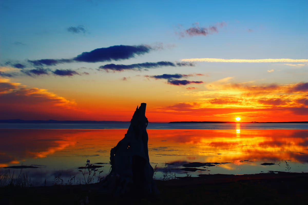 投稿写真：サロマ湖の夕陽
