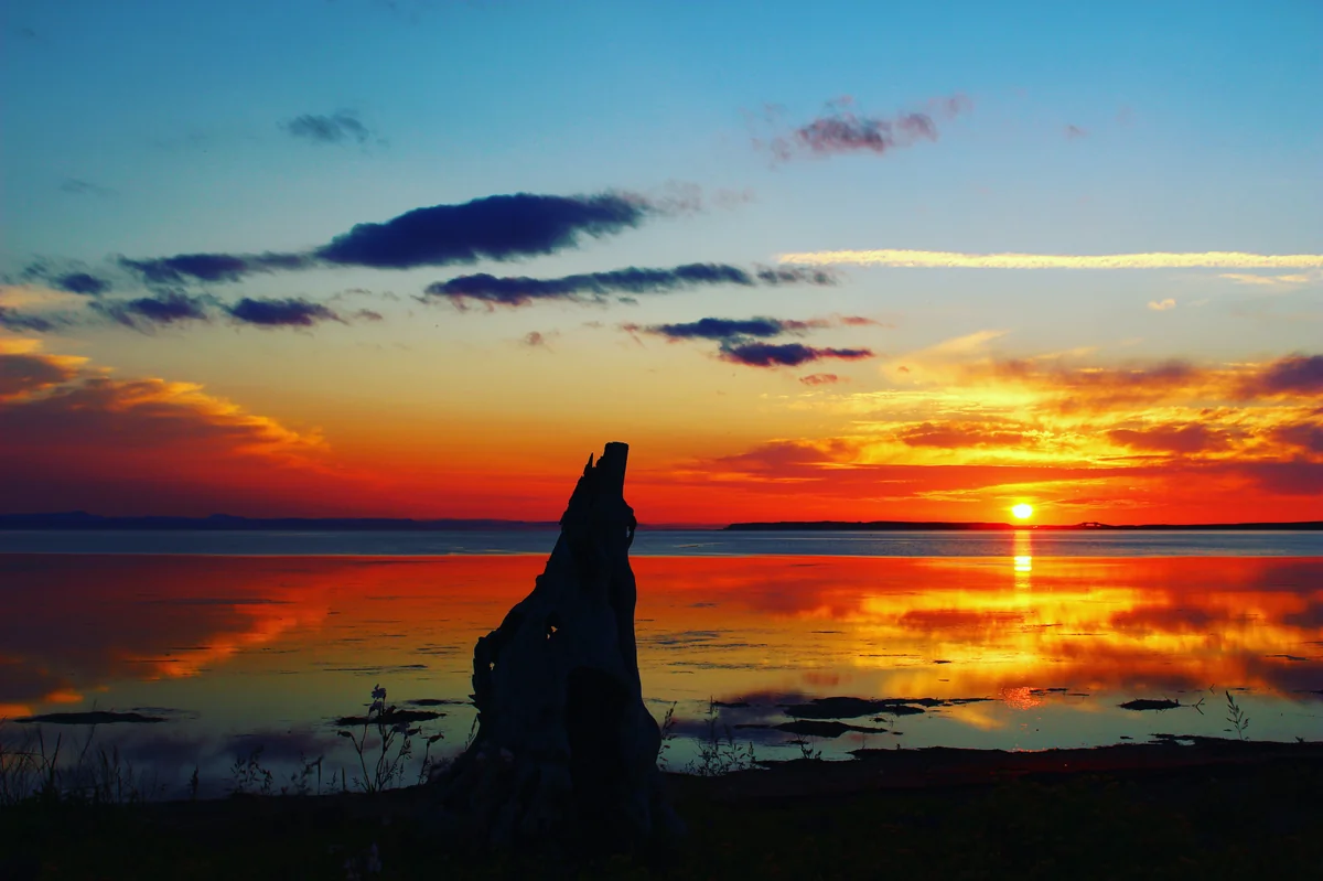 投稿写真：サロマ湖の夕陽