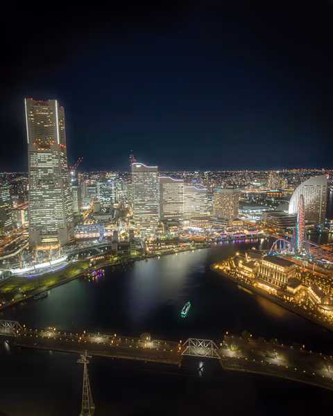 投稿：上から見た桜木町の夜景