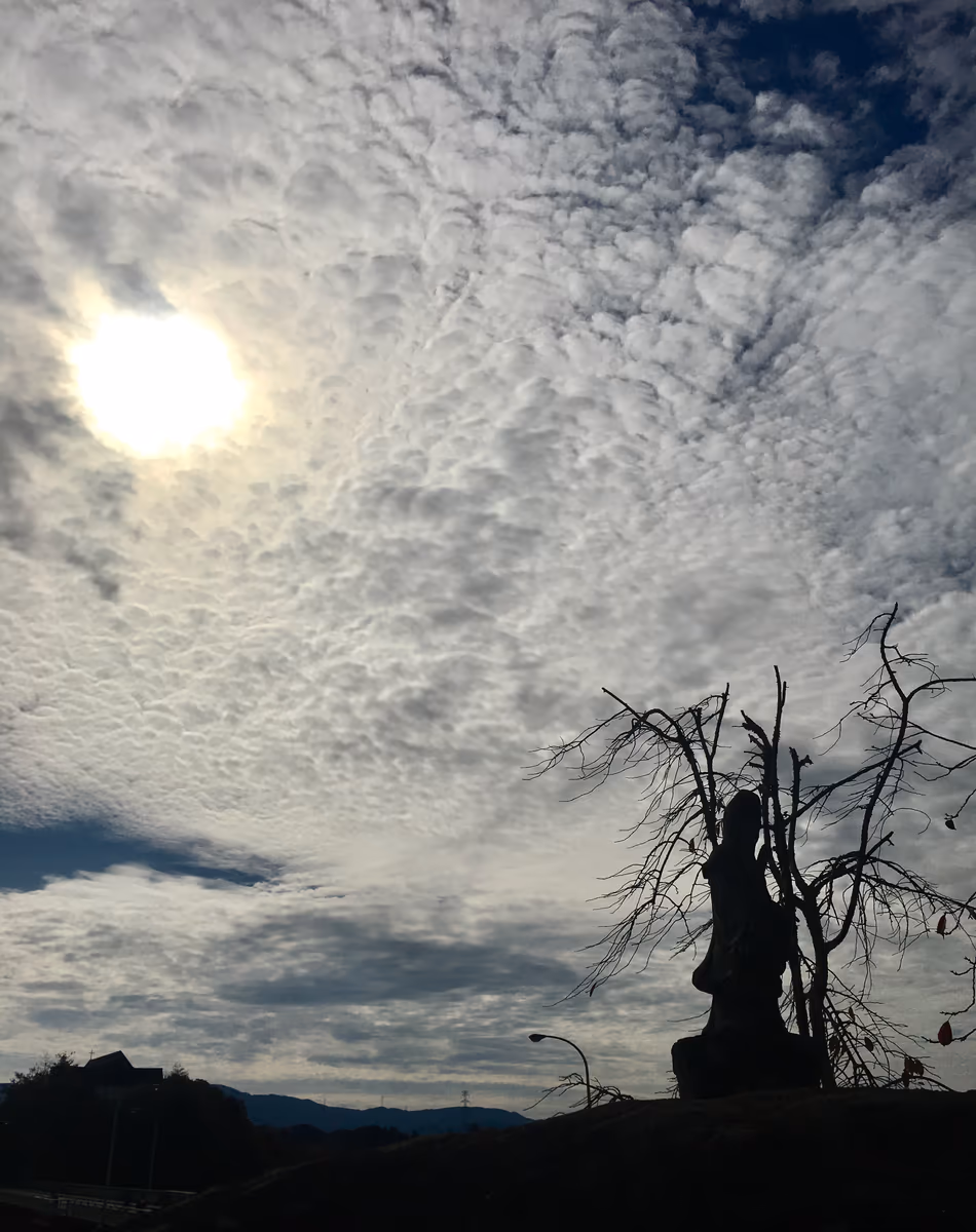 投稿写真：雲と太陽と恵那市