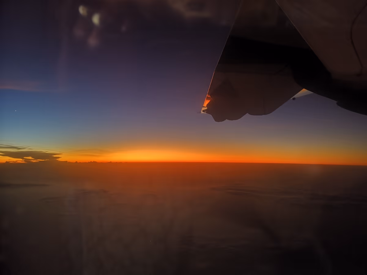 投稿写真：フィリピン上空サンセット